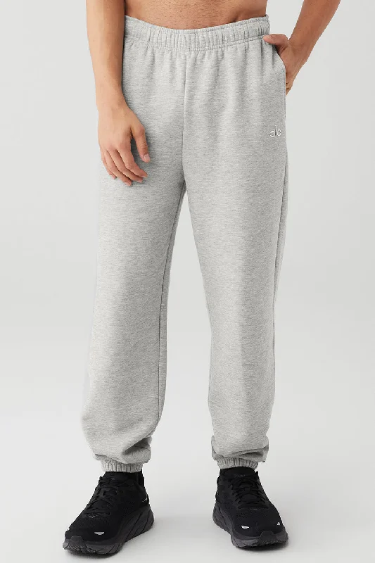 Custom Pants with Embroidery-Accolade Sweatpant - Athletic Heather Grey