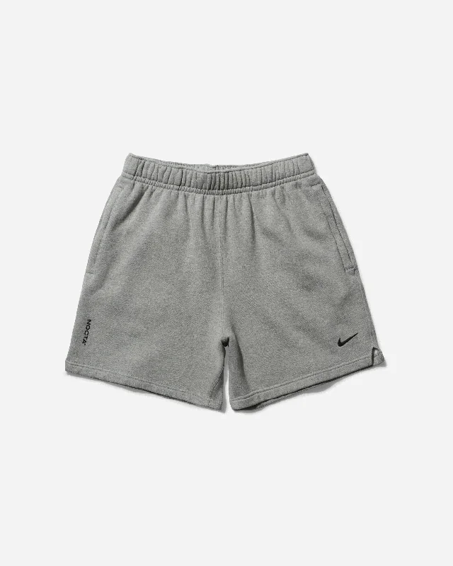 Shorts for Group Events-Men's NOCTA Fleece Shorts Dark Grey Heather