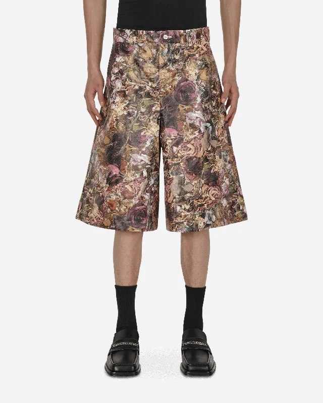 Breathable Shorts for Warm Days-Floral Shorts Multicolor