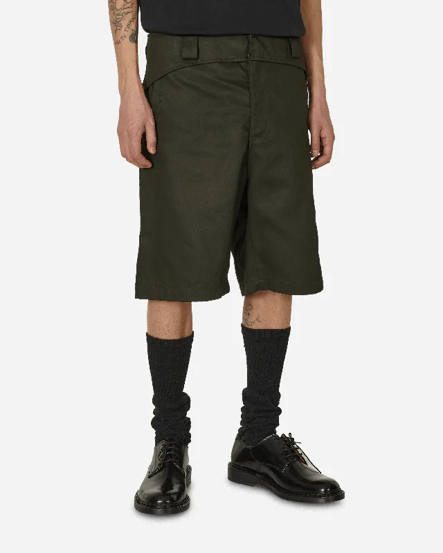 Casual Shorts for Relaxed Style-Folded Belt Shorts Soil Brown