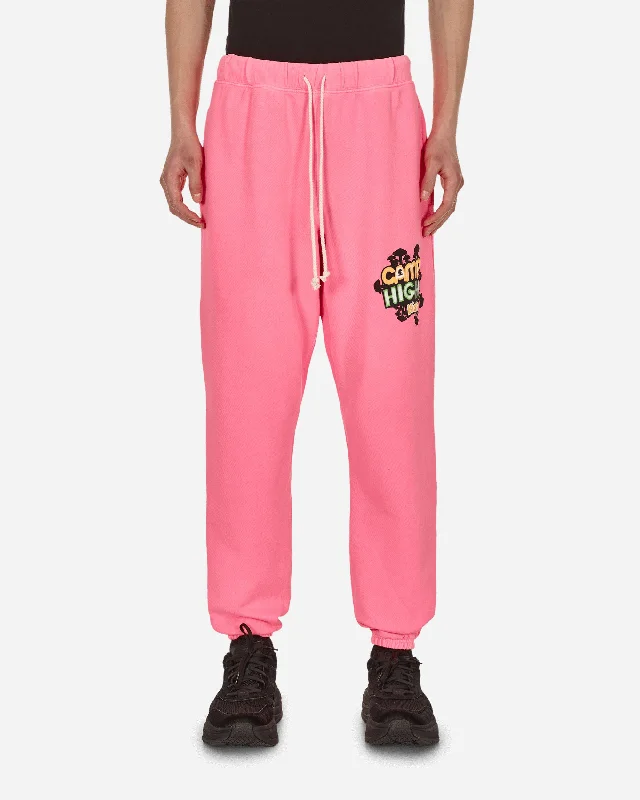 Custom Pants with Pockets-Camp High Kids Sweatpants Pink