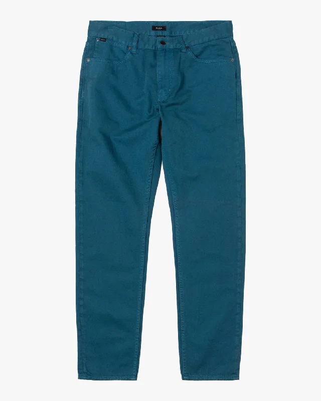 Custom Pants for Concerts-Daggers Slim Pigment Denim - Deep Ocean