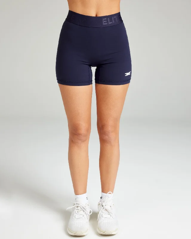 Custom Team Shorts for Sports Teams-Baseline Shorts - Space Navy