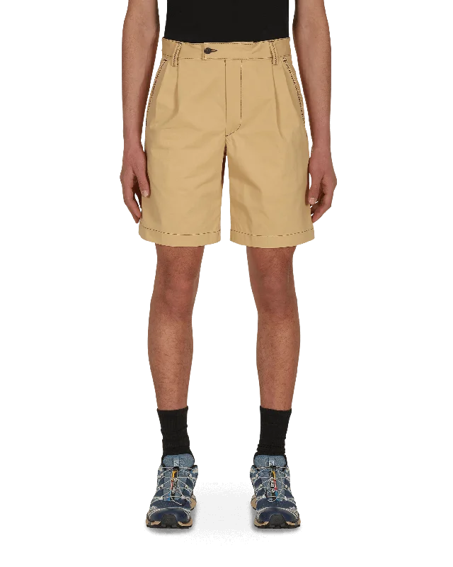 Shorts for Comfortable Fit for Running-Dad Shorts Beige