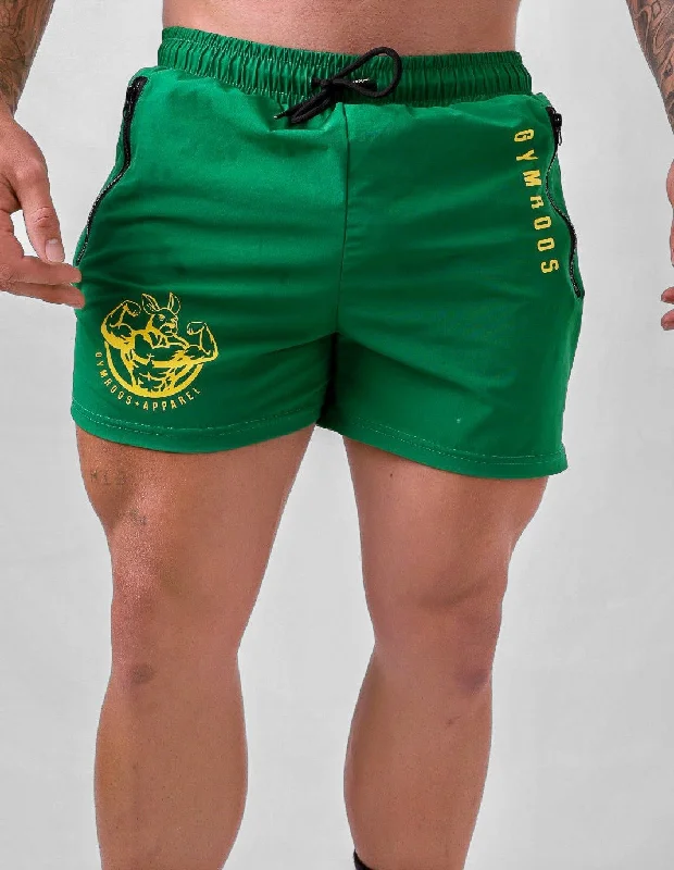 Cargo Shorts for Men-Roo Shorts - Green & Gold