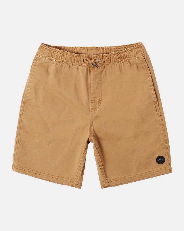 Board Shorts for Women-Boys Escape 17" Solid Shorts - Camel