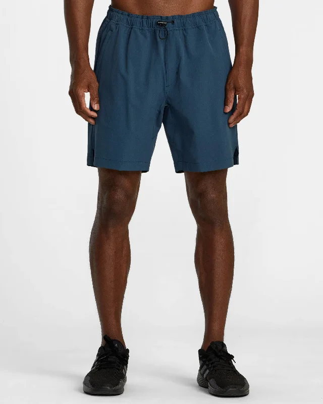 Stylish Shorts for Men-Spectrum Tech Short Utility Shorts - Petrol Blue