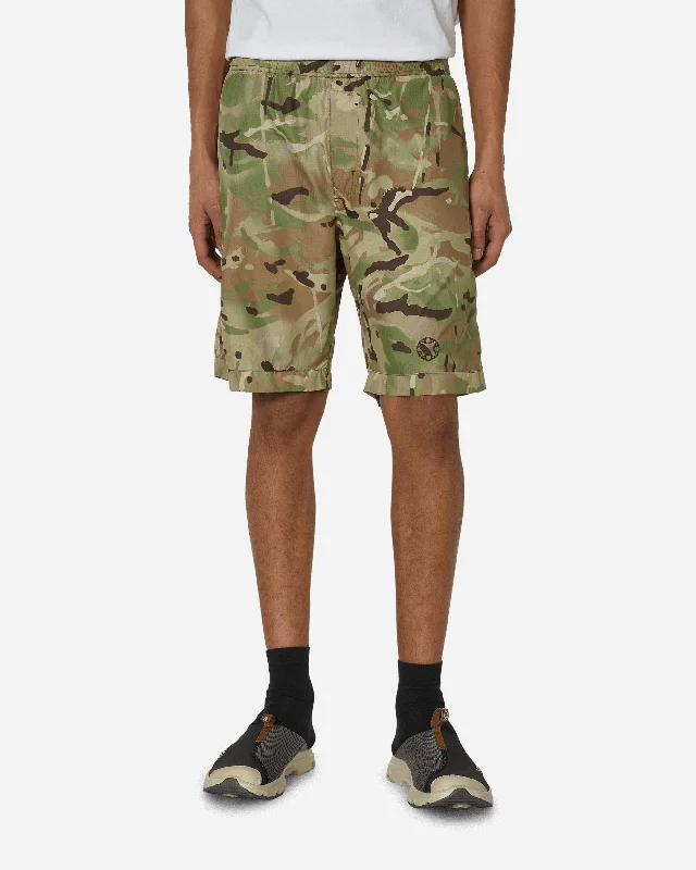 Stylish Beach Shorts for Women-Camo Logo Shorts Camouflage