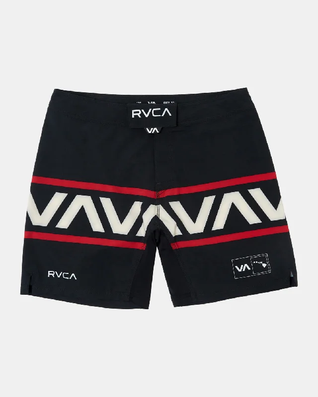 Casual Shorts for Beach Days-Hawaii Fight Scrapper 17" Technical Shorts - Black