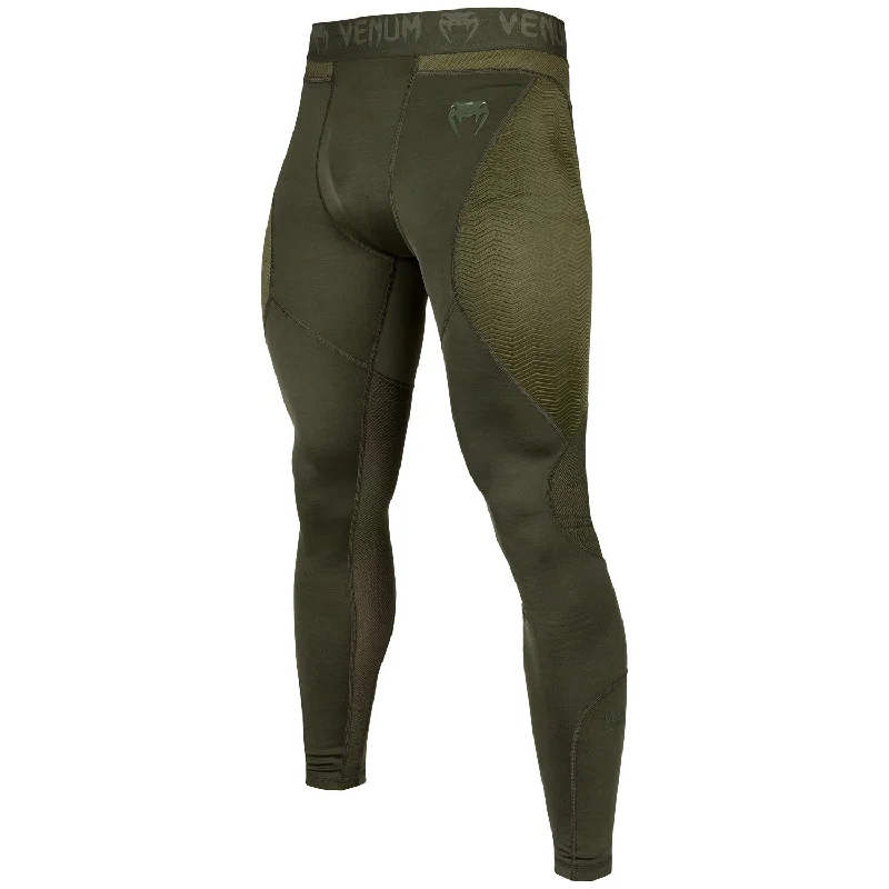 Custom Pants for Warm Weather Wear-Venum G-Fit Compression Tights - Khaki