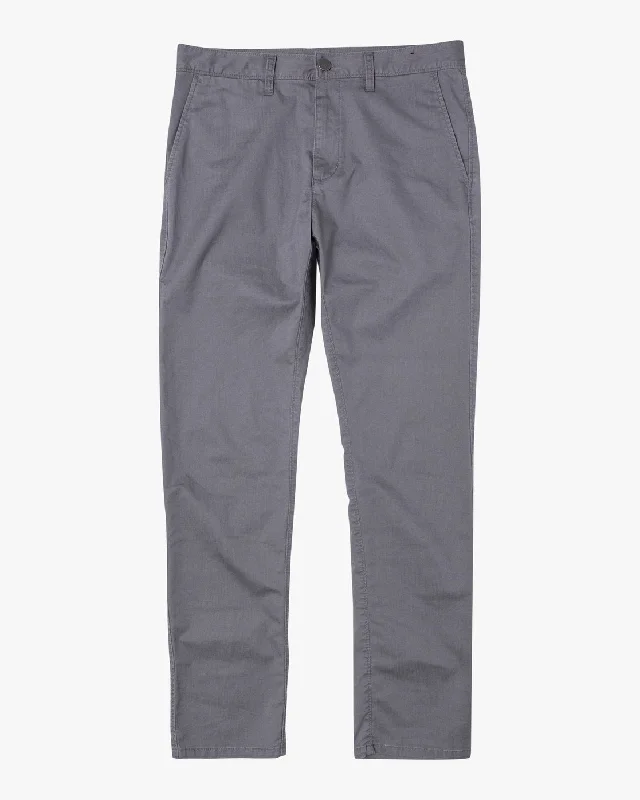 Custom Pants with Pockets-Dagger Slim Fit Chino Pants - Smoke