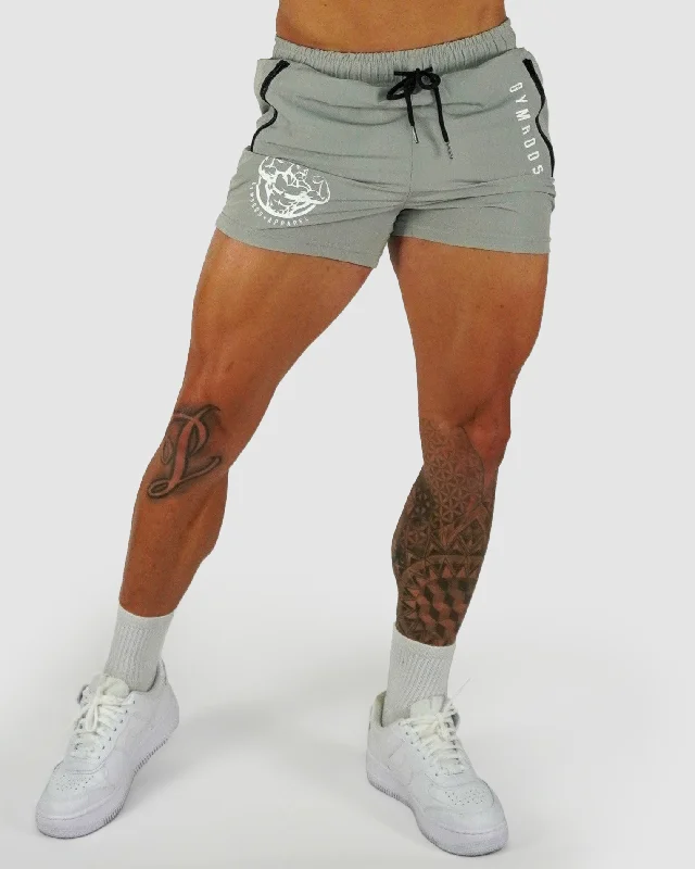 Comfortable Shorts for Casual Wear-Roo Shorts - Grey