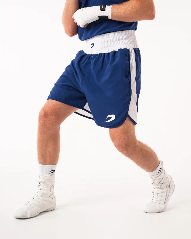 Custom Sports Shorts with Team Name-Stevenson Shorts 2.0 - Blue/White