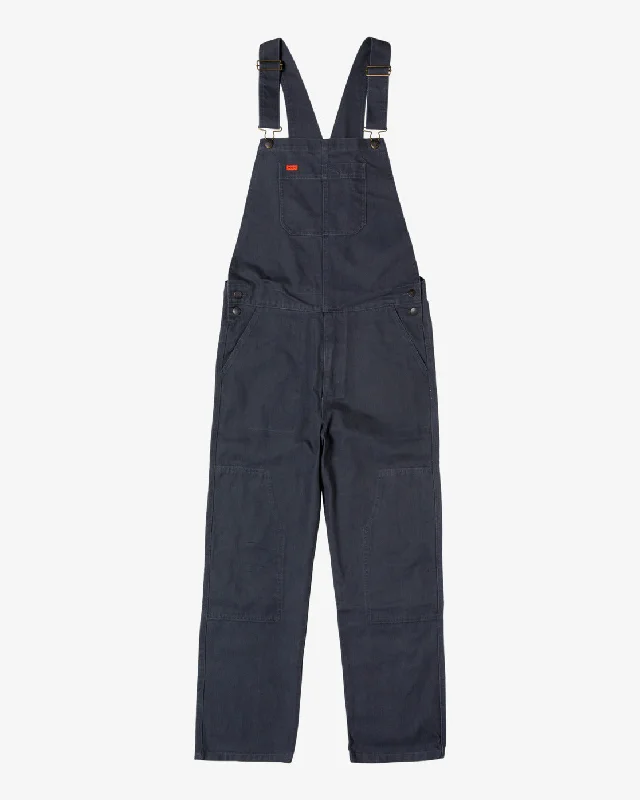 Custom Pants for Camping-Chainmail Relaxed Fit Overalls - Garage Blue