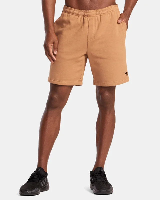 Shorts for Running and Jogging-VA Essential 18" Sweat Shorts - Dark Khaki