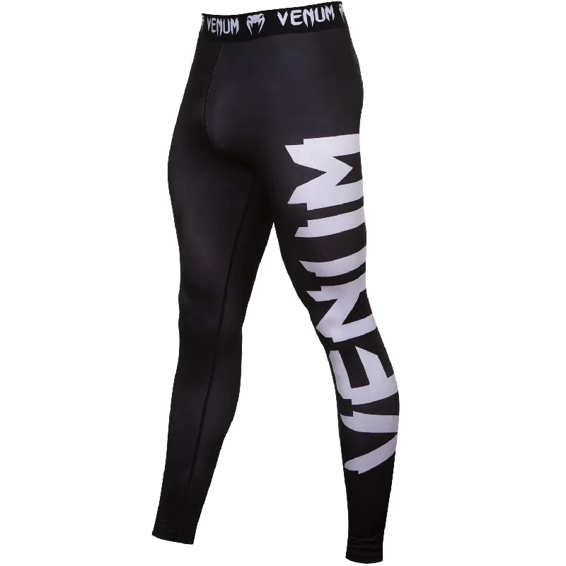 Custom Low-Rise Pants-Venum Giant Compression Tights - Black/Ice