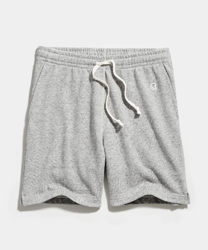 Comfortable Shorts for Casual Wear-Champion 7" Midweight Warm Up Short in Antique Grey Mix