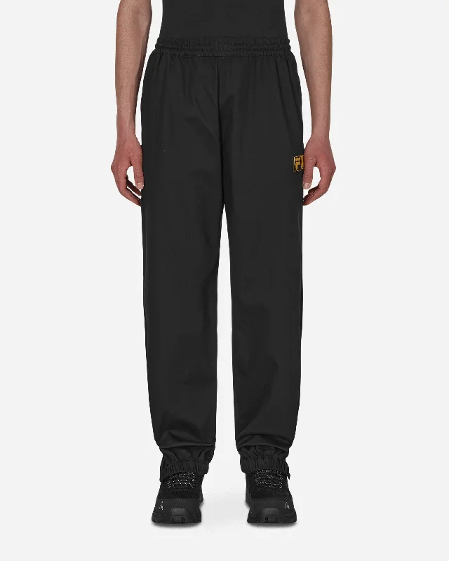 Custom Pants for City Walks-FILA Logo Twill Trackpants Black