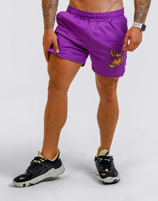 Shorts for Vacation Wear-Mesh Shorts - Purple