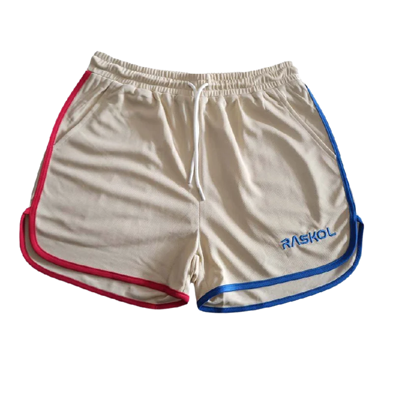 Shorts for Yoga-RASKOL Retro Cream Classic Shorts (LIMITED EDITION)