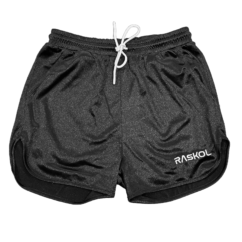 Custom Team Shorts-RASKOL BLACK SILK SHORTS (LIMITED EDITION)