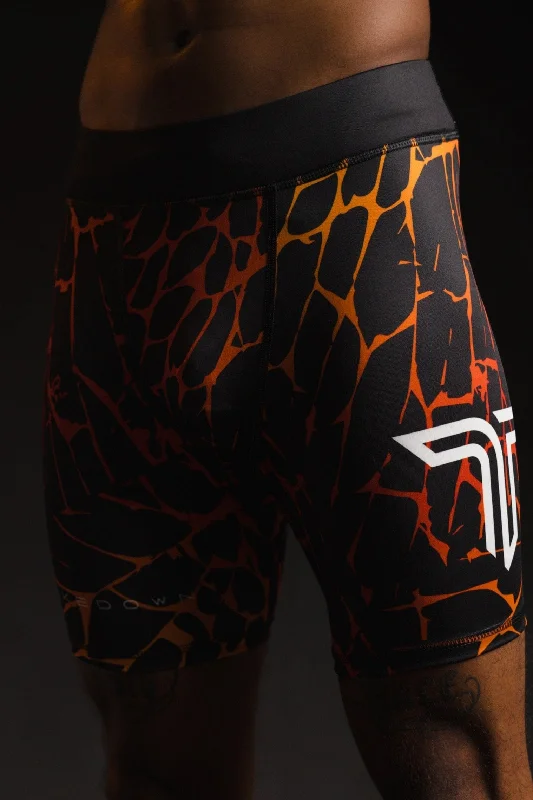 Fashionable Shorts for Men-Magma Compression Shorts - Lava