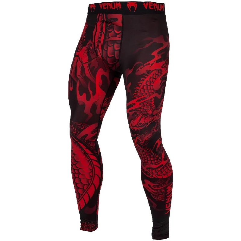 Custom Pants for Lightweight Wear-Venum Dragon's Flight Compression Tights - Black/Red