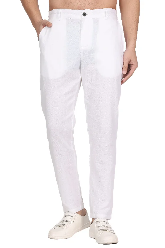 Custom Dress Pants for Women-Double-Cloth White Pants