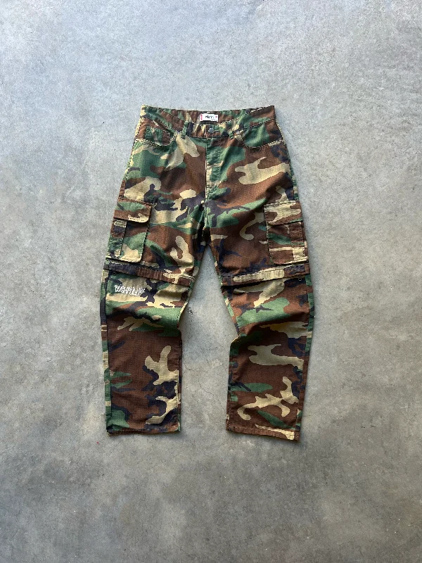 Custom Pants for Commuting-UTILITY CAMO-ZIP OFF PANTS