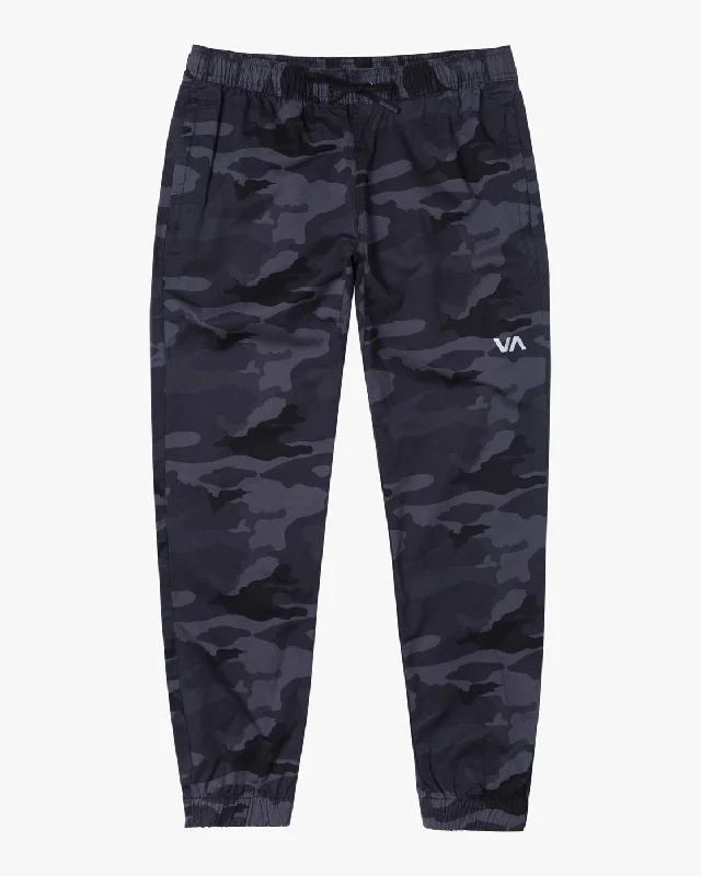 Custom Pants for Factory Workers-Spectrum Cuffed Track Pants - Camo