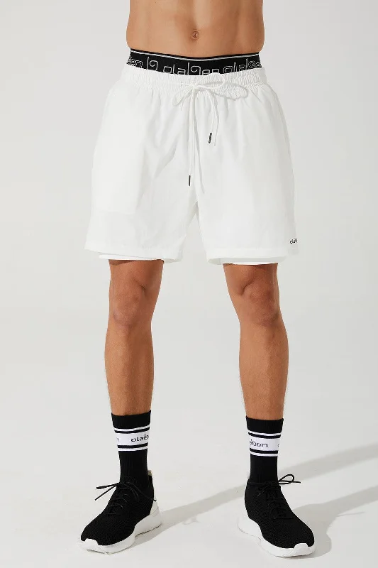 Premium Shorts for Sports Teams-Vardan 9'' Repetition Short - White