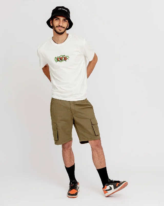 Custom Printed Shorts for Events-Olive Green Cargo Short