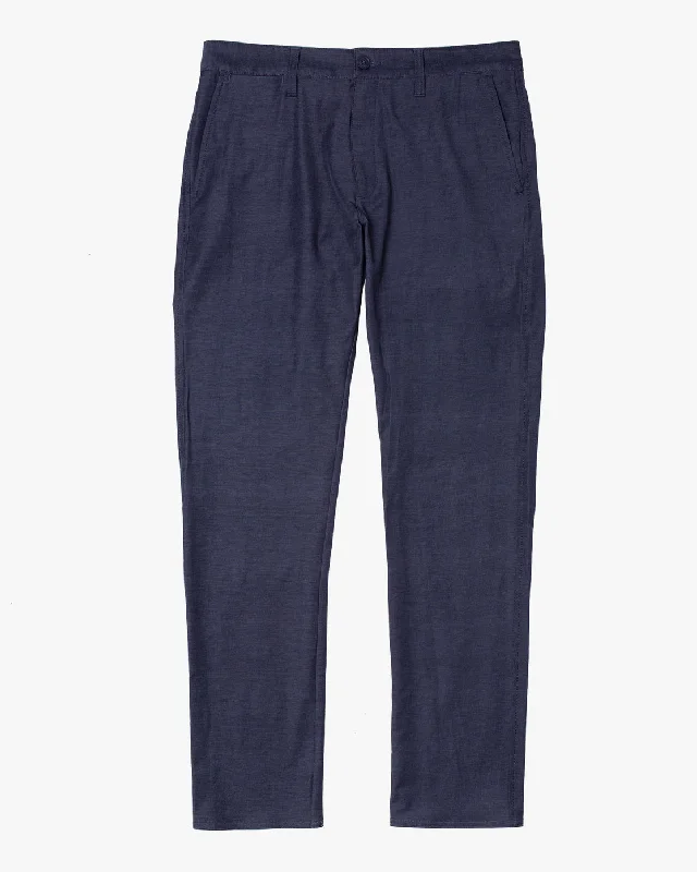 Custom Pants for Cold Weather-Back In Tech Chinos - Denim Heather