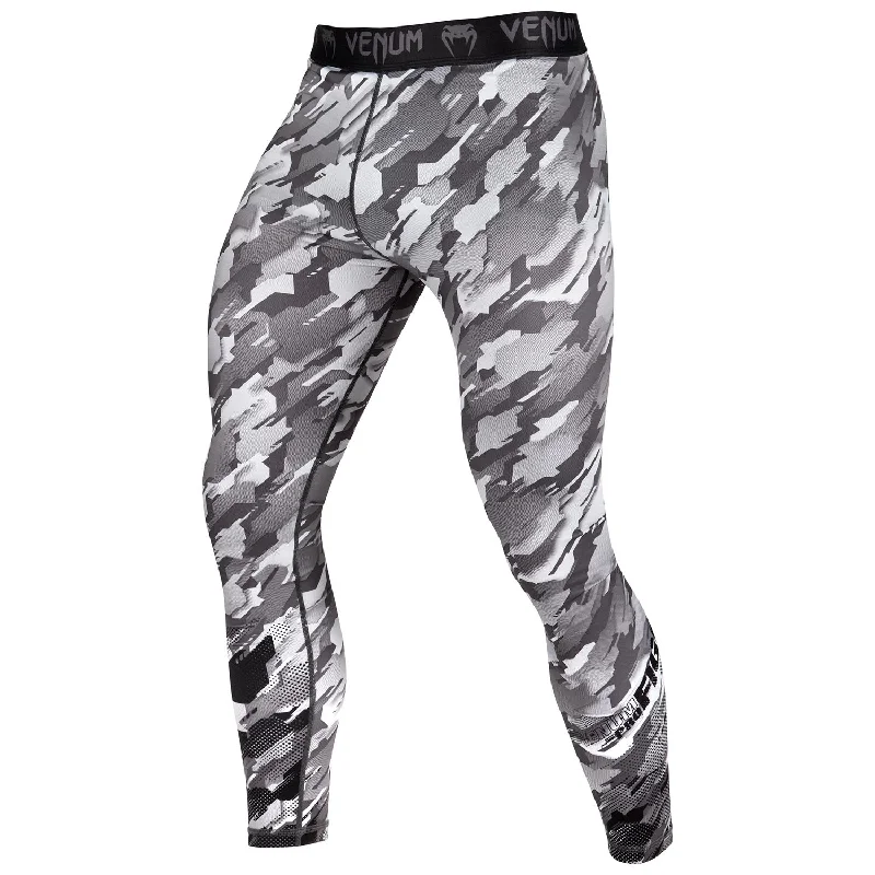 Custom Pants for Casual Outfits-Venum Tecmo Compression Tights - Black/Grey