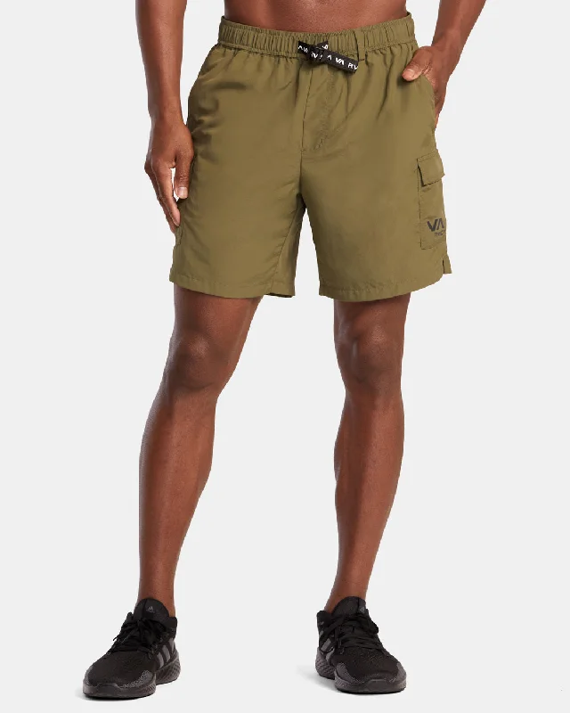 Sports Shorts for Men-Outsider Packable Cargo Shorts Utility Shorts - Olive