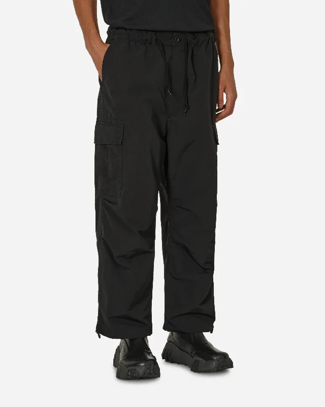 Custom Pants with Names-Polyester Cargo Pants Black