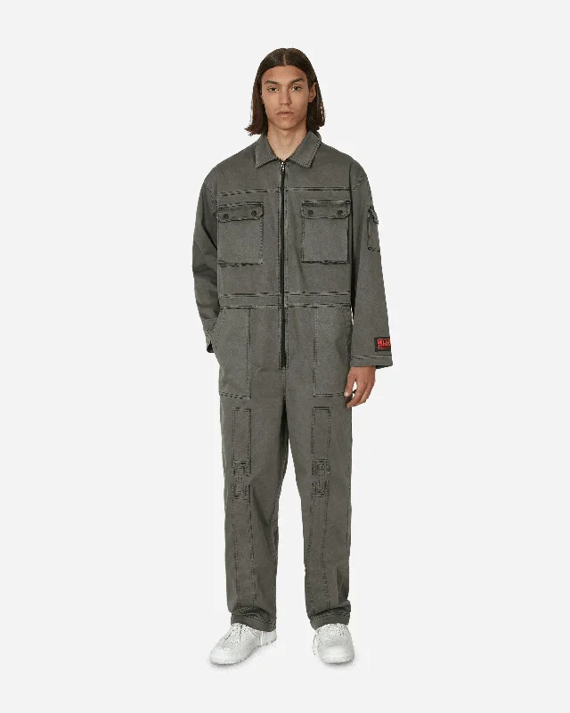 Custom Pants for Medical Staff-DUMBO Milano Imperfecta Jumpsuit Dark Grey