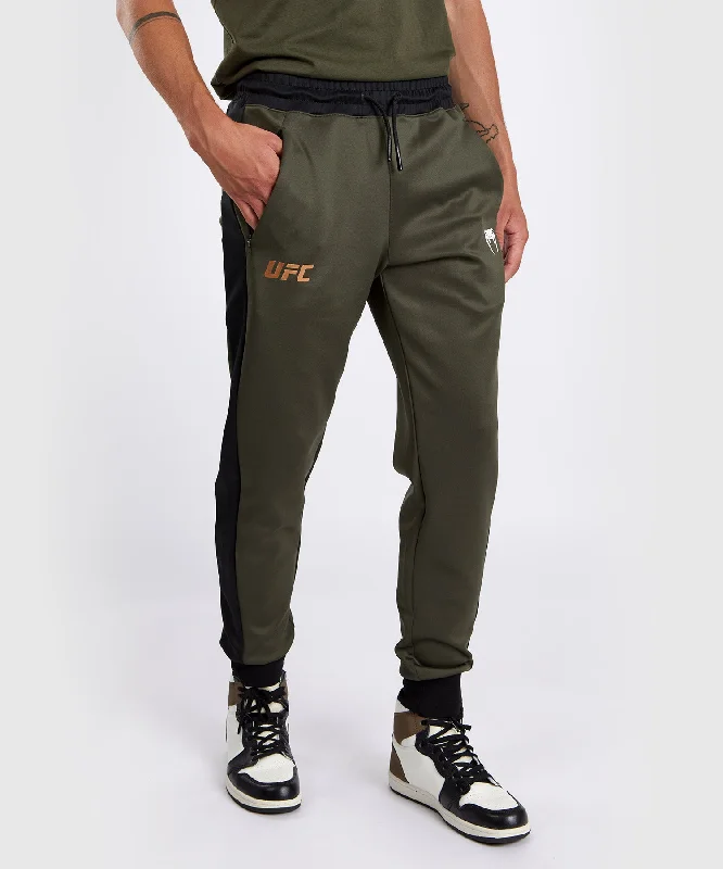 Custom Pants for Gardeners-UFC Adrenaline by Venum Fight Week Men’s Performance Jogging Pants - Khaki/Bronze