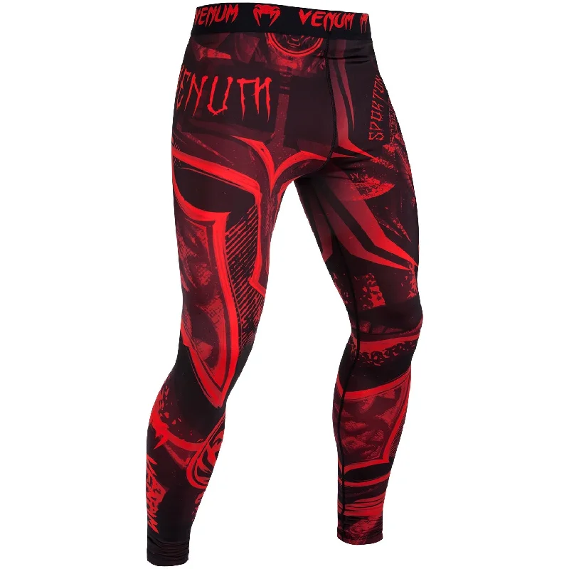 Custom Pants for Trendy Outfits-Venum Gladiator 3.0 Compression Tights - Black/Red