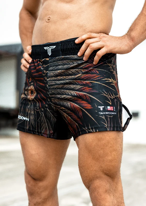 Shorts for Hiking and Trekking-Warrior Chief Fight Shorts (5"&7“ Inseam)