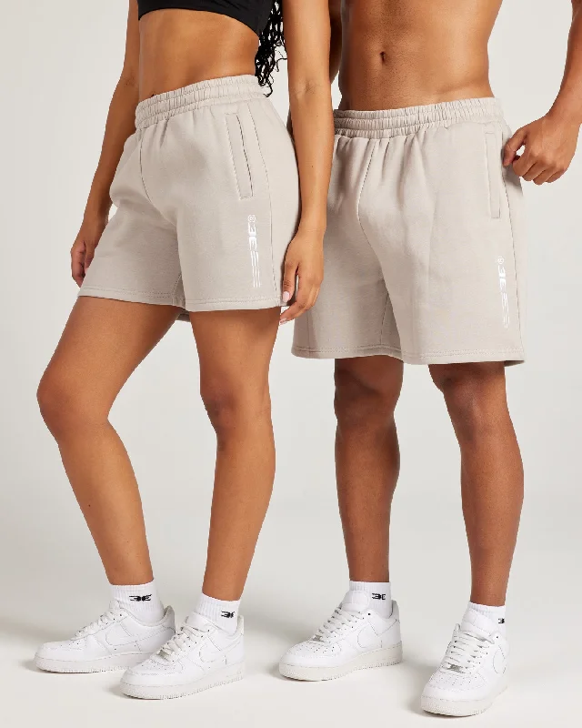 Long Shorts for Women-Pursuit Shorts - Taupe