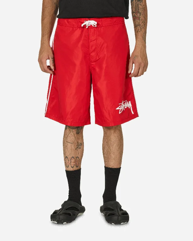 Shorts for Outdoor Adventures-Big Stock Board Shorts Red