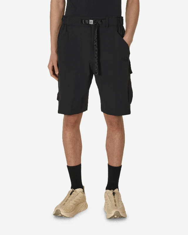 Gym Shorts with Comfort Fit-Cargo Woven Shorts Black