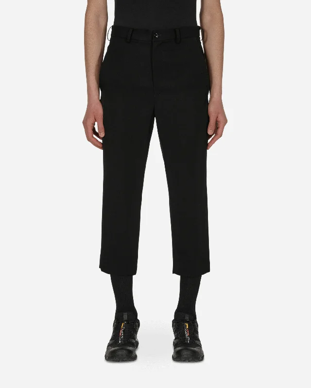 Custom Pants for Business Travel-Nylon Trousers Black