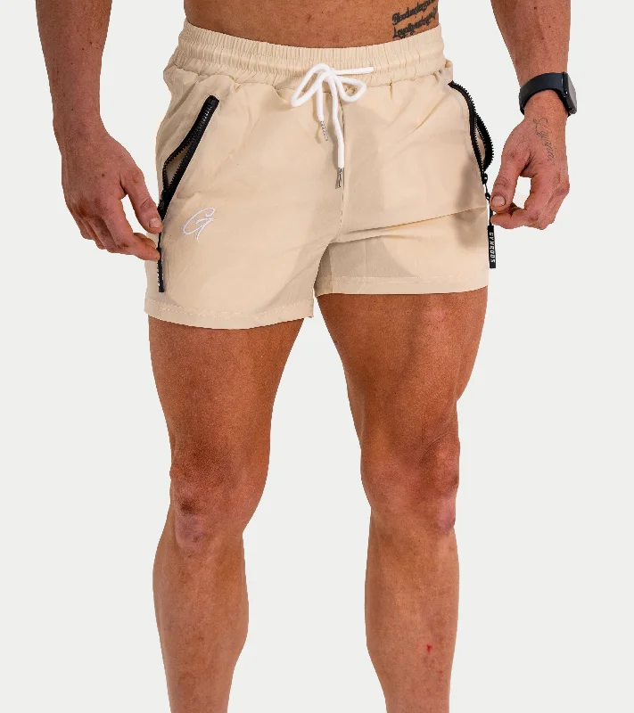 Casual Shorts for Beach Days-G Shorts - Beige