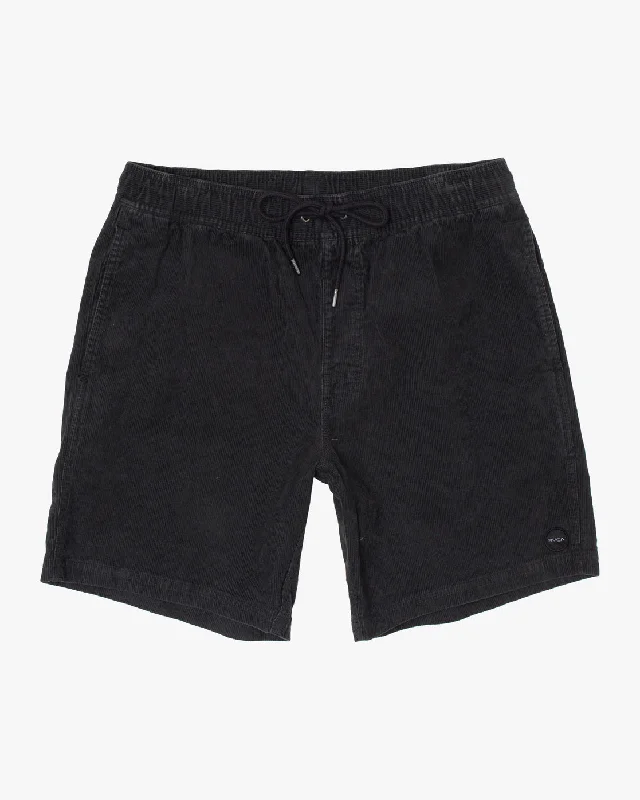 Casual Shorts for Everyday Wear-Boys Escape 16" Corduroy Shorts - Black