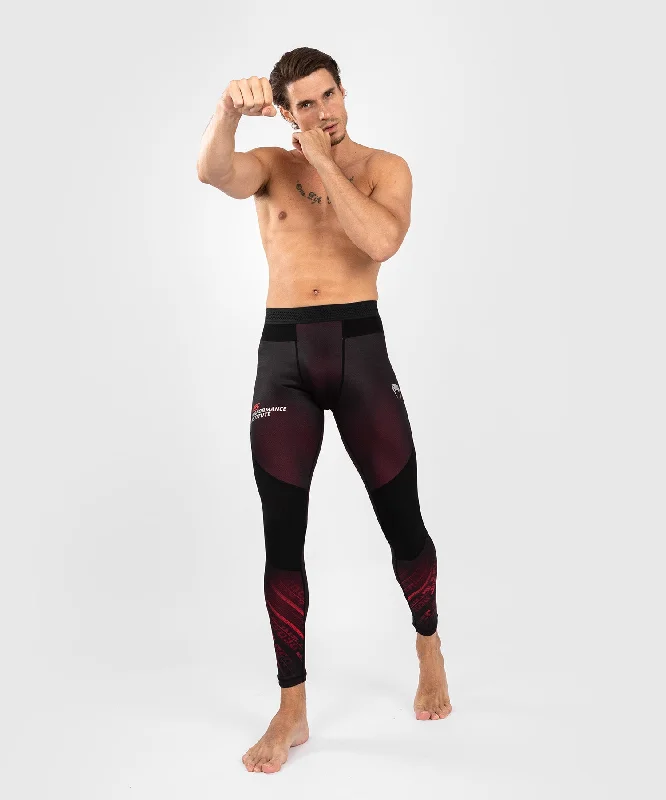 Custom Athletic Pants-UFC Venum Performance Institute 2.0 Men’s Performance Tight - Black/Red