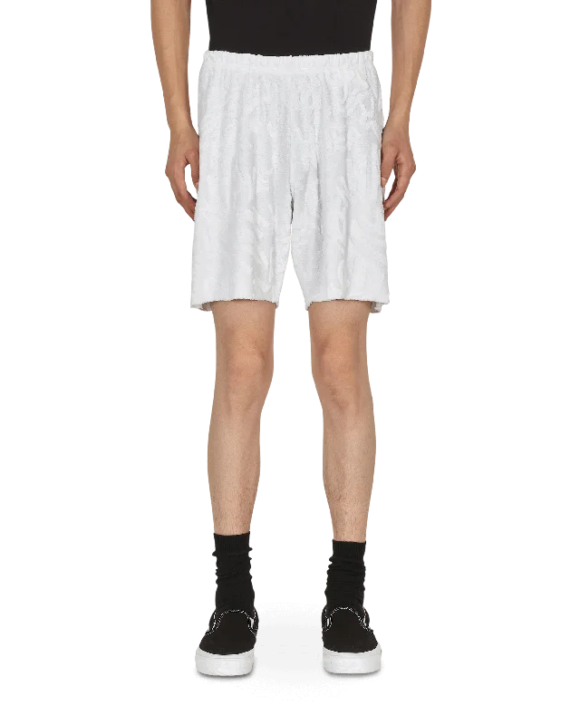 Lightweight Shorts for Weight Training-Terry Shorts White