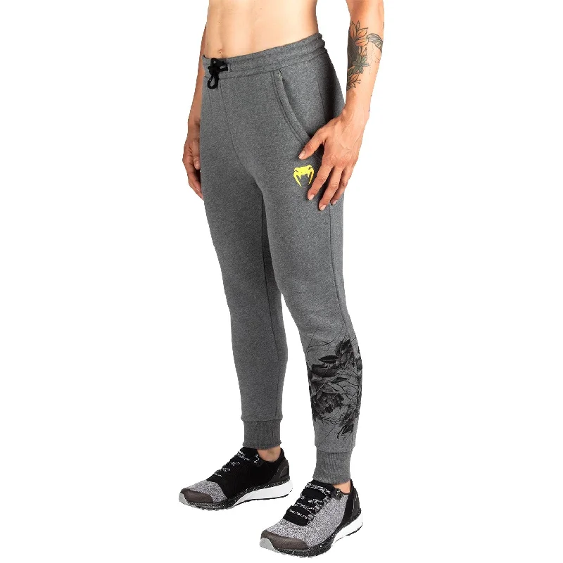 Custom Track Pants-Venum Floral Joggers - Heather Grey - For Women