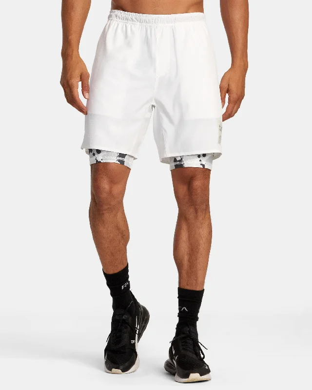 Relaxed Fit Shorts for Men-Bedwin x Stash Train 2-in-1 Shorts - Off White